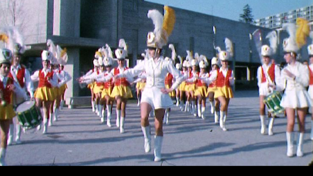 Les majorettes du Lignon à Genève en 1972. [RTS]