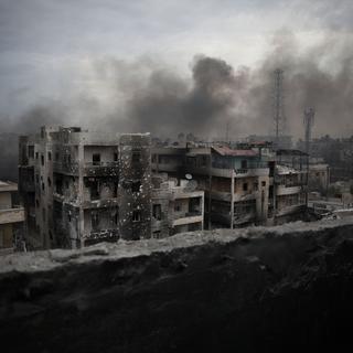 Alep a été l'une des villes syriennes où le conflit a fait le plus de victimes civiles. [Keystone - Manu Brabo]