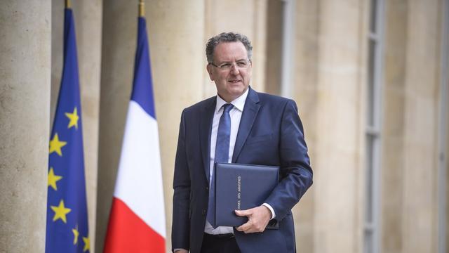 Le ministre français de la Cohésion des territoires Richard Ferrand arrive à l'Elysée le 18 mai 2017. [AFP - Christophe Petit Tesson]