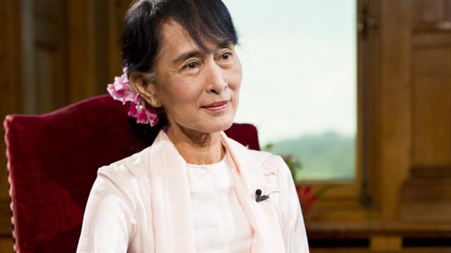 Aung San Suu Kyi. [RTS - Laurent Bleuze]