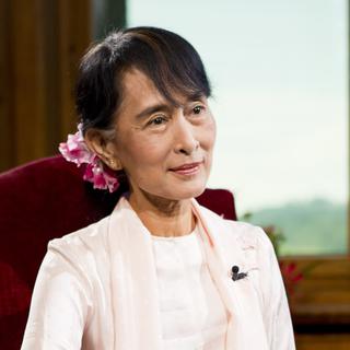 Aung San Suu Kyi. [RTS - Laurent Bleuze]