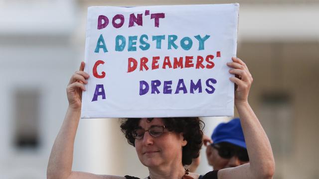 Manifestation de soutien aux "rêveurs" à Washington, 04.09.2017. [AP/Keystone - Carolyn Kaster]