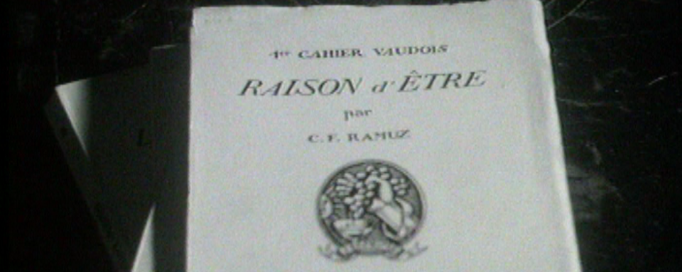 Le manifeste "Raison d'être" de Charles-Ferdinand Ramuz. [RTS]