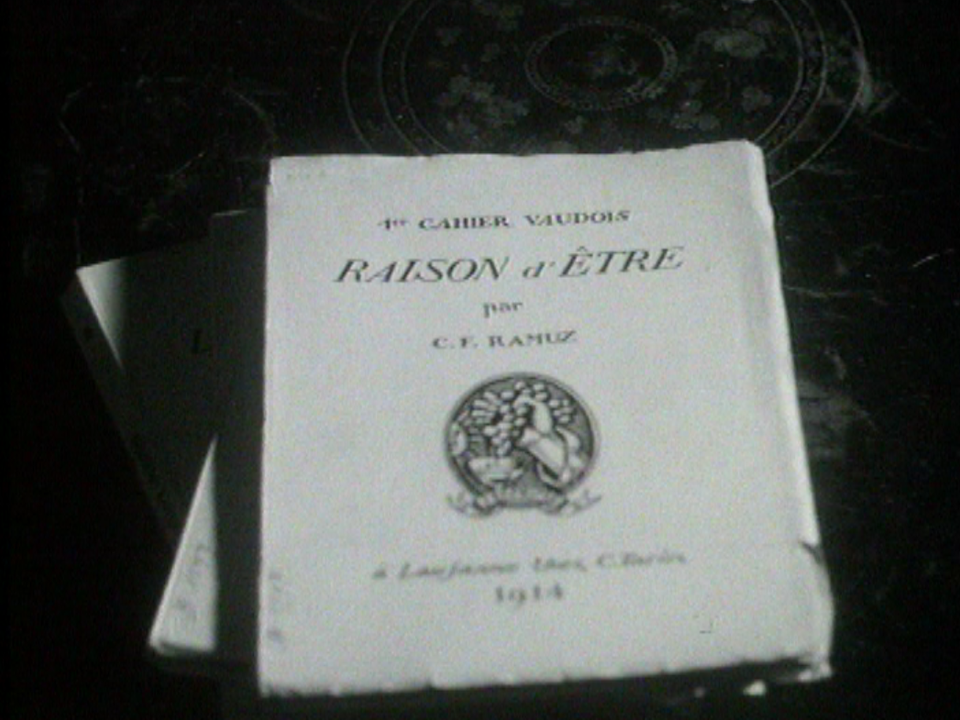 Le manifeste "Raison d'être" de Charles-Ferdinand Ramuz. [RTS]