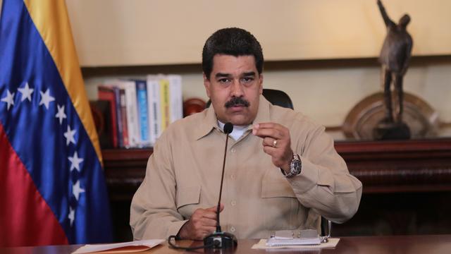 Le président vénézuélien Nicolas Maduro s'est exprimé mardi dans le palais Miraflores, à Caracas.