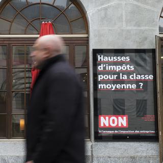 La troisième réforme de l'imposition des entreprises a été refusée dans les urnes par 59,1% des Suisses. [Keystone - Thomas Delley]