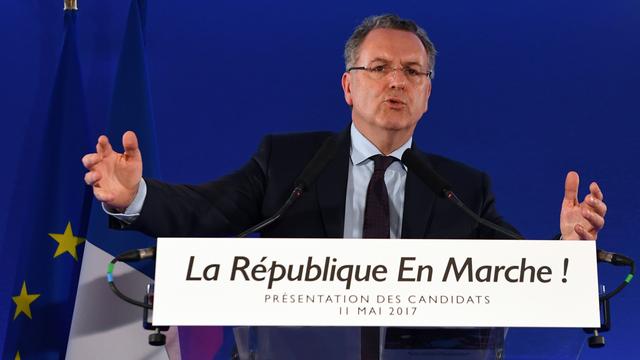 Lâge moyen des candidats de La République en marche" est de 46 ans, a annoncé son secrétaire général Richard Ferrand. [afp - Eric Feferberg/Pool]