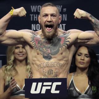 Conor McGregor, star de l'UFC, le championnat phare des arts martiaux mixtes, le 11 novembre 2016 à New-York. [AP/Keystone - Julio Cortez]