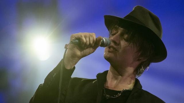 Le chanteur britannique Pete Doherty au Blue Balls Festival à Lucerne, le 25 juillet 2017. [Keystone - Alexandra Wey]