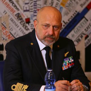 L'amiral Giuseppe De Giorgi, père de l'opération Mare Nostrum. [AFP - Evren Atalay]