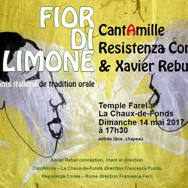 L'affiche du concert "Fior di Limone - Fleur de citron". [CantAmille]