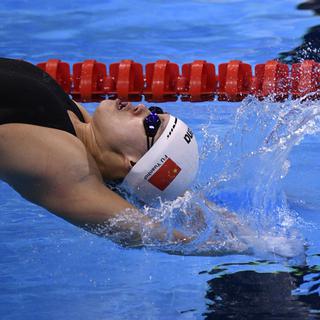 La nageuse chinoise Fu Yuanhui aux Jeux olympiques de Rio. [AFP - Martin Bureau]