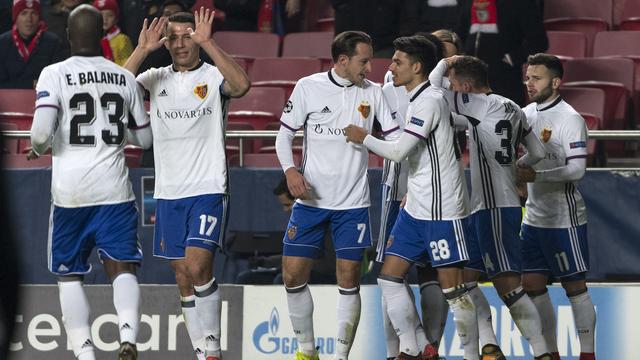 Les Bâlois se qualifient après leur victoire face au Benfica. [Georgios Kefalas]