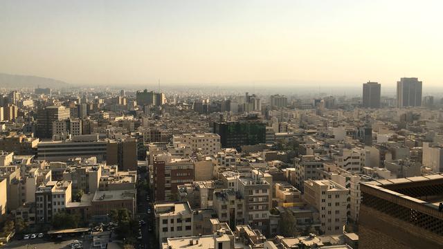 Vue de Téhéran depuis le ministère iranien de l'intérieur. [Gabriela Baczynska]