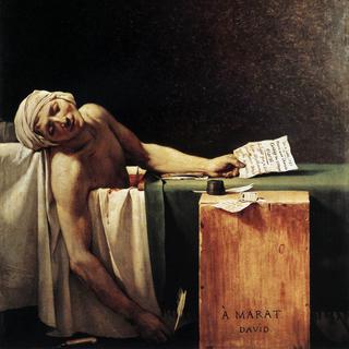 La mort de Marat par Jacques-Louis David 81748-1825).
Web Gallery of Art
DP [DP - Web Gallery of Art]