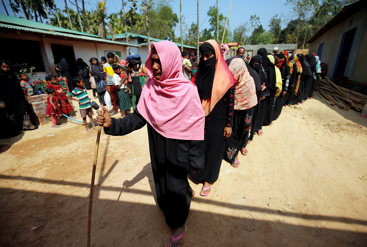 Réfugiés rohingyas dans le camp de Cox’s Bazar au Bangladesh, en février 2017. [Reuters - Mohammad Ponir Hossain]