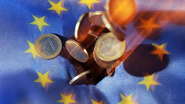 L'euro, monnaie de l'Union européenne. [Keystone - Uli Deck]