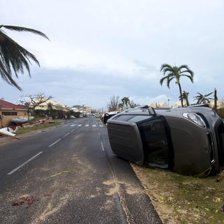 Dégâts laissés par l'ouragan Irma à Saint-Martin. [AFP - Lionel Chamoiseau]