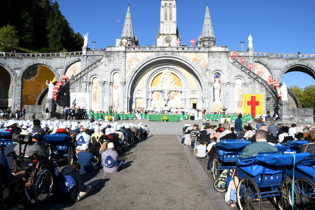 Ouverture de la fête de l'Assomption de Marie à Lourdes. [AFP - Laurent Ferriere / Hans Lucas]