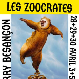 L'affiche de "Les Zoocrates", l'opéra pour enfants sur le livret dʹÖrs Kisfaludy et la musique de Thierry Besançon. [Opéra de Lausanne - photo Erwan Frotin, graphisme Emmanuel Crivelli]