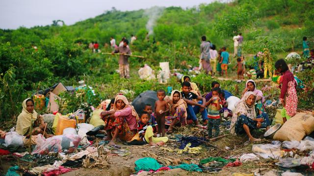 Un camp de réfugiés rohingyas au Bangladesh. [Reuters - Danish Siddiqui]