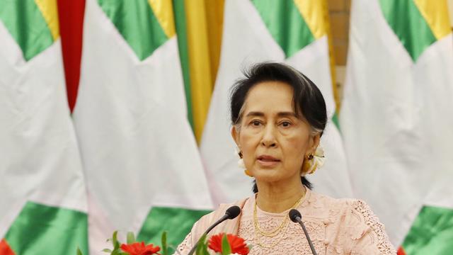 Le parti d'Aung San Suu Kyi s'est imposé dans 9 des 19 scrutins faisant l'objet d'élections partielles en Birmanie. [EPA/HEIN HTET]