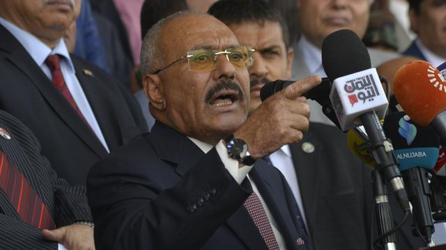 L'ancien président du Yémen Ali Abdallah Saleh, photographié le 24 août 2017. [AFP - Hani Al-Ansi/dpa]