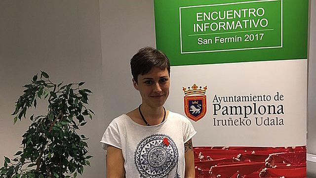 Laura Berro, conseillère municipale pour l’Egalité et le mouvement LGTBI de la mairie de Pampelune en Espagne. [RTS - Valérie Demon]