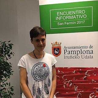 Laura Berro, conseillère municipale pour l’Egalité et le mouvement LGTBI de la mairie de Pampelune en Espagne. [RTS - Valérie Demon]