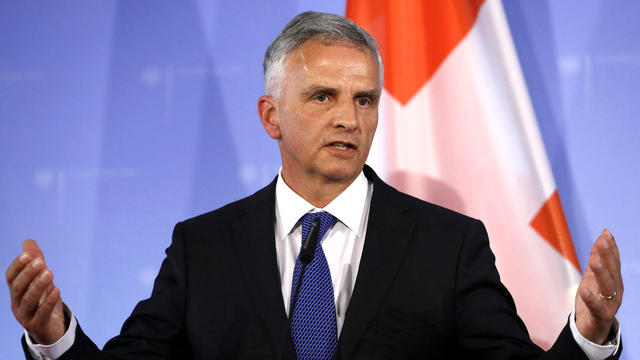 Le conseiller fédéral Didier Burkhalter. [EPA/Keystone - Felipe Trüba]