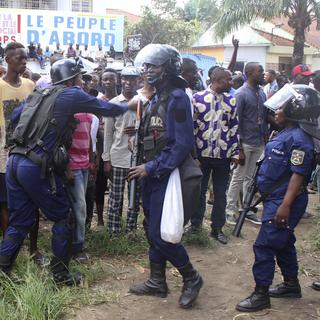 Policiers de la République démocratique du Congo. [AP Photo/Keystone - John Bompengo]