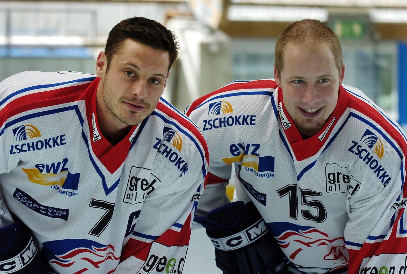 Streit et Seger (à droite) ont joué ensemble à Zurich entre 2000 et 2005. [KEYSTONE - Eddy Risch]