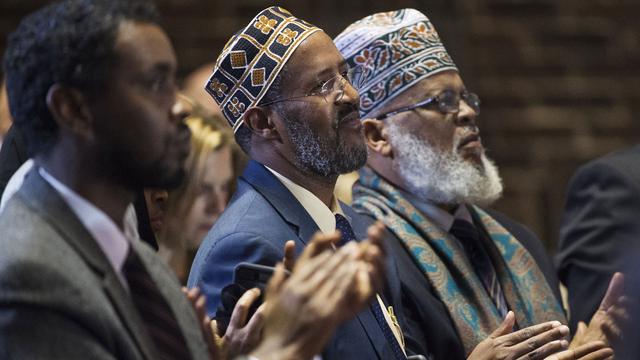 Représentants de la communauté musulmane de Minneapolis, 15.12.2015. [Reuters - Craig Lassig]