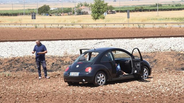 Un mafieux local a été retrouvé mort dans la voiture. [Keystone/EPA - FRANCO CAUTILLO]