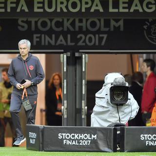 Jose Mourinho dans le stade de Stockholm qui accueille la finale de l'Europa League. [AP/Keystone - Martin Meissner]