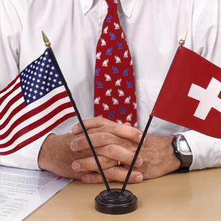 La Suisse est dans le viseur des Etats-Unis en matière de commerce. [Keystone - Martin Ruetschi]