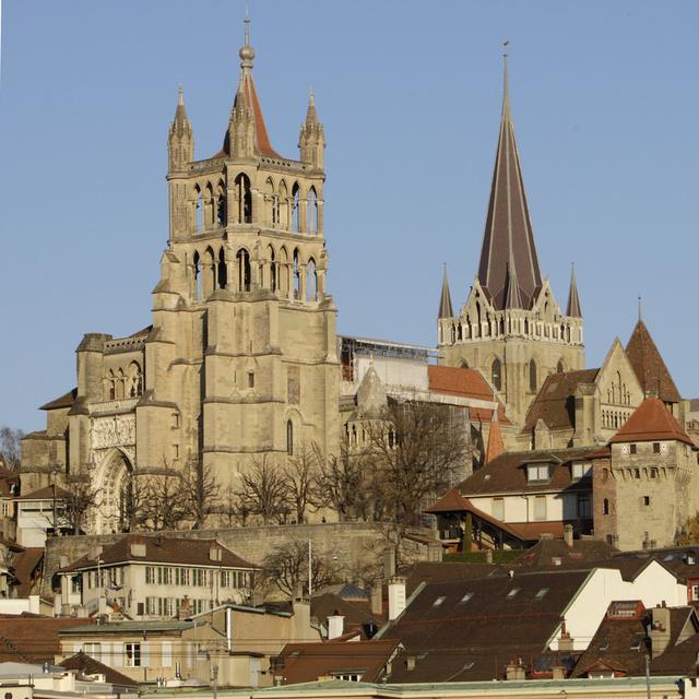 La cathédrale de Lausanne. [Keystone - LAURENT GILLIERON]