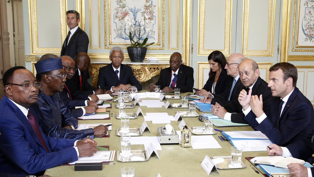 Emmanuel Macron a rencontré plusieurs chefs d'Etats africains pour parler de la crise migratoire. [AFP - Thibault Camus]
