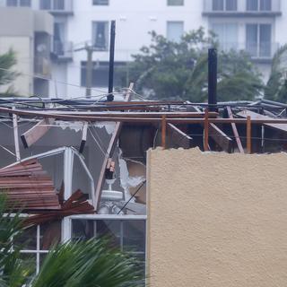 Il est encore trop tôt pour établir le coût des dégâts causés par Irma. [Keystone - EPA/Erik S.Lesser]