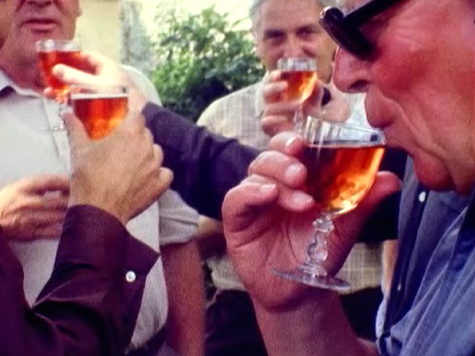 Course d'école du Conseil fédéral à Neuchâtel en 1975. [RTS]