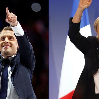 Le deuxième tour verra s'affronter Emmanuel Macron et Marine Le Pen. [REUTERS / Benoit Tessier / AP PHOTO / Bob Edme]