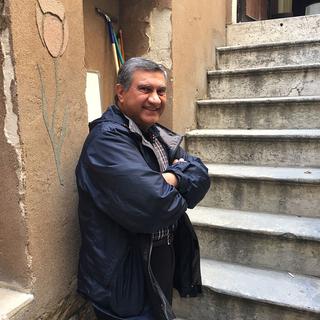 Georges Bachoura, directeur du lycée français d’Alep et ardent défenseur de la langue française. [RTS - Alexandre Habay]