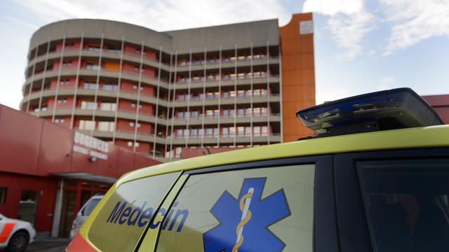 Le bâtiment de l'Hôpital du Valais à Sion. [Laurent Gillieron]