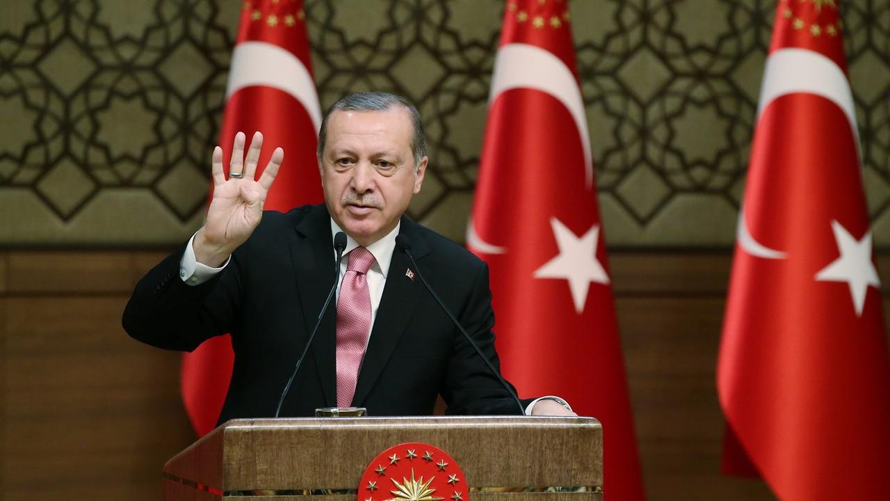 Le président turc Recep Tayyip Erdogan veut diminuer les pouvoirs accordés au Parlement. [Keystone/EPA - Bureau du président turc]