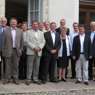 Photo de groupe d'anciens ministres jurassiens. [République et canton du Jura - Archives]