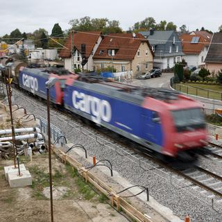 Les trains circulent à nouveau normalement entre Bâle et Karlsruhe, en Allemagne. [EPA/Keystone - Ronald Wittek]