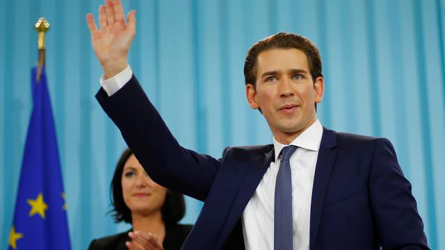 Sebastian Kurz, leader du parti conservateur, a remporté les élections législatives en Autriche. [Reuters - Dominic Ebenbichler]