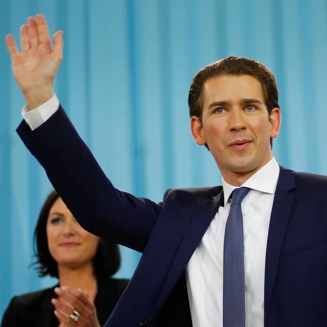 Sebastian Kurz, leader du parti conservateur, a remporté les élections législatives en Autriche. [Reuters - Dominic Ebenbichler]