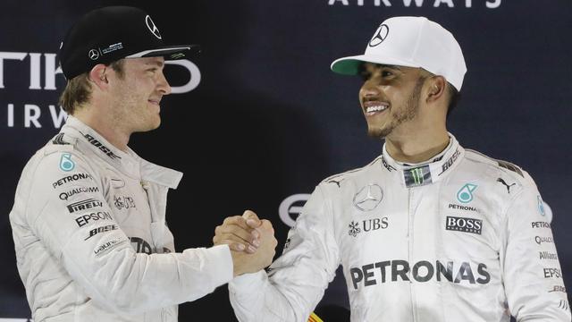 Nico Rosberg parti à la retraite, Lewis Hamilton décrochera-t-il un 4e titre mondial? [Keystone - Luca Bruno]