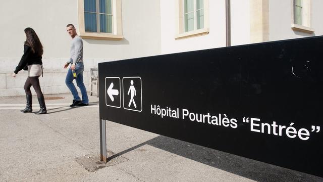 L'Hôpital neuchâtelois (ici, le site de Pourtalès) a connu un meilleur résultat en 2016 par rapport à 2015. [Keystone - Sandro Campardo]